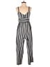 Xhilaration Stripes Gray Jumpsuit Size XS - photo 1