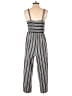 Xhilaration Stripes Gray Jumpsuit Size XS - photo 2