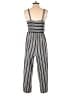 Xhilaration Stripes Gray Jumpsuit Size S - photo 2