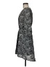 Collective Concepts 100% Polyester Houndstooth Black Casual Dress Size M - photo 5