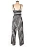 Xhilaration Stripes Gray Jumpsuit Size XS - photo 2