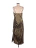 Zara Basic 100% Polyester Camo Brown Gold Cocktail Dress Size M - photo 2