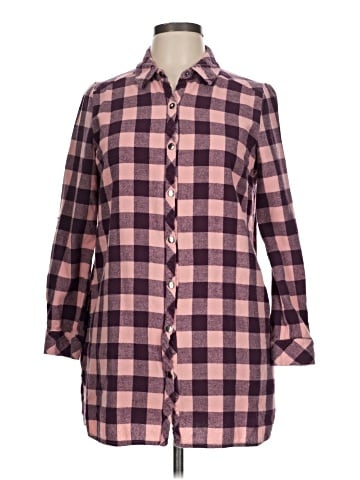 Just Fab Long Sleeve Button-Down Shirt (view 1)