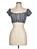 DIXPERFECT Black Short Sleeve Top Size L - photo 1