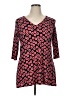 Leota Red 3/4 Sleeve Top Size XL - photo 1