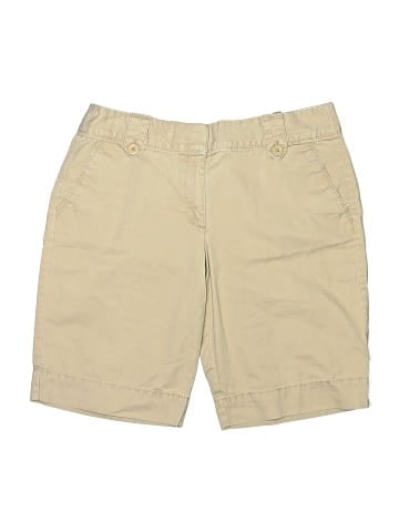 Ann Taylor LOFT Khaki Shorts (view 1)
