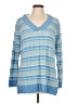 Classic Elements Stripes Blue Pullover Sweater Size L - photo 1