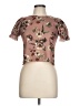Mia Joy Brown Short Sleeve Blouse Size 12 - photo 1
