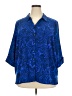 Catherines Paisley Blue 3/4 Sleeve Blouse Size 2X (petite) - photo 1