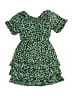 Sequin Hearts Print Green Dress Size 8 - photo 1