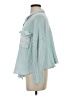 Bucketlist Checkered-gingham Teal Long Sleeve Blouse Size S - photo 5