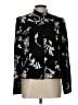 Charter Club Floral Multi Color Black Jacket Size 10 - photo 1
