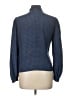 Carlisle Houndstooth Blue Long Sleeve Blouse Size 10 - photo 2