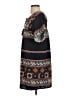 Joy Joy 100% Polyester Paisley Black Casual Dress Size XS - photo 5