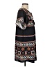 Joy Joy 100% Polyester Paisley Black Casual Dress Size XS - photo 4