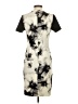 T Tahari 100% Polyester Graphic Gray Cocktail Dress Size 4 - photo 2