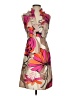 5/48 100% Polyester Print Tan Cocktail Dress Size XS - photo 1