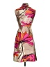 5/48 100% Polyester Print Tan Cocktail Dress Size XS - photo 2