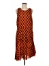 Unbranded Print Orange Casual Dress Size M (estimated) - photo 1