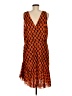Unbranded Print Orange Casual Dress Size M (estimated) - photo 2