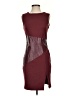 IMAN Burgundy Cocktail Dress Size XS - photo 1