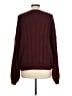 Fashion 100% Acrylic Burgundy Pullover Sweater Size L - photo 2