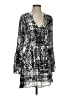 Parker 100% Polyester Print Gray Cocktail Dress Size S - photo 1