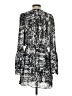 Parker 100% Polyester Print Gray Cocktail Dress Size S - photo 2