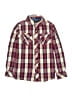 Eddie Bauer 100% Cotton Plaid Red Long Sleeve Button-Down Shirt Size M (kids) - photo 1