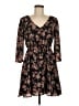 Forever 21 Floral Black Casual Dress Size M - photo 1