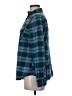 Lands' End Plaid Teal Long Sleeve Button-Down Shirt Size M - photo 5
