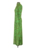 MNG 100% Polyester Paisley Green Casual Dress Size 5 - photo 5