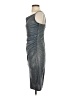 Laundry by Shelli Segal 100% Polyester Metallic Silver Cocktail Dress Size 4 - photo 5