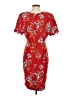 Sag Harbor 100% Polyester Print Red Casual Dress Size 4 - photo 2