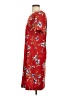 Sag Harbor 100% Polyester Print Red Casual Dress Size 4 - photo 5