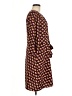 Halogen 100% Polyester Print Brown Casual Dress Size L - photo 4