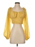Shein Yellow 3/4 Sleeve Blouse Size XS - photo 1