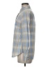 Gap 100% Cotton Plaid Blue Long Sleeve Button-Down Shirt Size M - photo 5