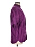Autograph 100% Rayon Purple Short Sleeve Blouse Size M - photo 4