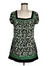 Apostrophe Green Short Sleeve Top Size M - photo 1