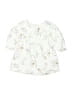 Carter's White Ivory 3/4 Sleeve Blouse 0-3 MO / 3 MO - photo 1