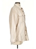 Roxy 100% Cotton Solid Tan 3/4 Sleeve Button-Down Shirt Size S - photo 4