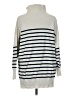 Pink Lily Stripes Silver Pullover Sweater Size M - photo 2