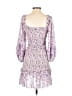 Saylor 100% Viscose Paisley Purple Cocktail Dress Size XS - photo 2