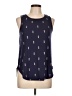 Zoe+Liv Blue Sleeveless T-Shirt Size L - photo 1