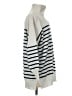 Pink Lily Stripes Silver Pullover Sweater Size M - photo 4