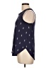 Zoe+Liv Blue Sleeveless T-Shirt Size L - photo 5