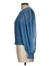 1.State 100% Polyester Blue Long Sleeve Blouse Size L - photo 5