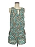 BCBGMAXAZRIA Paisley Teal Romper Size M - photo 1