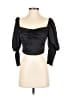 Unbranded Black 3/4 Sleeve Blouse Size S - photo 1